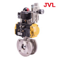 cast iron  dn25 flange pneumatic UItra thin ball valve